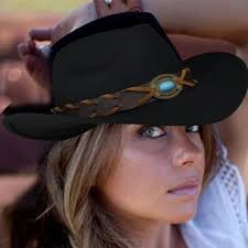 Western Braided Vegan Leather Cowboy hat