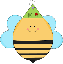 Birthday Bee In A Party Hat Clip Art Freebies Art Birthday Bee Clip Art