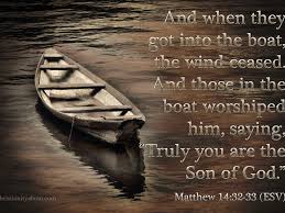 Jesus Calms The Storm Matthew 14 32 33 Daily Verse