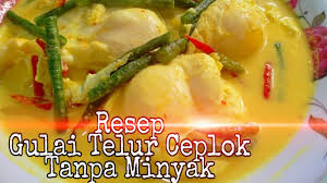 Kalau egi biasanya dipakai untuk yang jualan puding telur ceplok karena harganya yang lebih murah. Resep Gulai Telur Ceplok Youtube