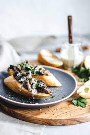 Miso Mushroom Toast With Tahini Parsley Drizzle Murielle Banackissa Mushroom Recipes Mushroom Toast Food
