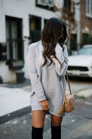 How To Wear The Sweatshirt Dress Sweatshirt Dress Outfit Winter Fashion Outfits Popular Fall Outfits