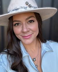 One year ago, before the Zach Bryan concert, @glodesignlab made my hat  dreams come true with this stunning custom hat, showcasing thoughtfully  chosen crystals and Bullet Bloom expanded bullet pins. Our collaboration