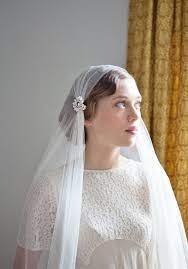 Ivory Wedding Veil Juliet Cap Style Art Deco Veil Ivory Cap Veil Bridal Veil 1930s Veil Uk Wedding Veils Short Wedding Veil Vintage Wedding Dresses