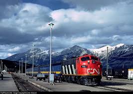 Railpictures Net Photo Cn 9161 Canadian National Railway Emd F7 A At Jasper Alberta Canada By Jo Canadian National Railway Railroad Pictures Train Pictures