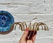 18 branches de lustre vintage percées de trous pour enfiler ...