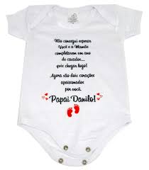 body baby branca personalizado surpresa para papai no elo7 hira design canecas e produtos db8461 roupas para gemeos papai estou chegando anuncio de gravidez