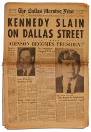 According to one account, the assassination was engineered by an agent of the great houses during the war in heaven. Lot Detail Jfk Assassination Newspaper The Dallas Morning News From 23 November 1963 Kennedy Slain On Dallas Street