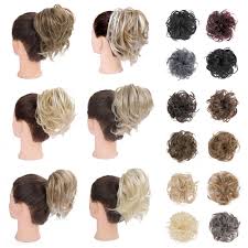 Simply wigs are the leading supplier of scrunchies in the uk. 100 Real Messy Bun Scrunchie Hair Extensions Ponytail Blonde Hairpiece As Human Walmart Canada