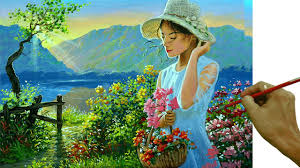 We did not find results for: Acrylic Landscape Painting In Time Lapse Lady With Basket Of Flowers In Garden Jmlisondra Youtube