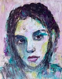 A few of my more expressive paintings from this year. I use oil paint mixed  with a little cold wax medium to create a paste like paint that can be  blended more