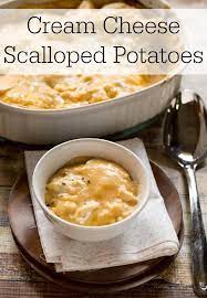Cream Cheese Scalloped Potatoes I Heart Eating Cheese Scalloped Potatoes Food Dishes Recipes