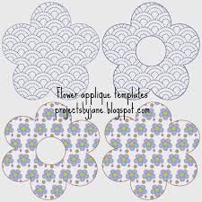 Plus instructions for how to make your own. Projects By Jane Free Flower Applique Templates