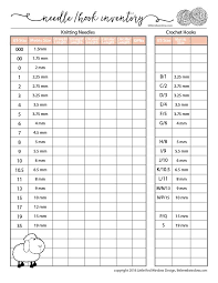 Free Printable Knitting Planner And Crochet Planner Pages