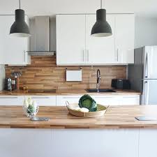 Cuisine castorama « lumia ». Cuisine Blanc Et Bois Idees Deco Cote Maison