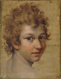 Ell Greco (1541-1614) polychrome woodblock print. ca. 1600-1610. H. 43 cm.  x W. 12.7 cm. The Prado Museum, Madrid, Spain. El Greco made small  sculptures as studies for his use in paintings.