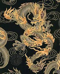 The japanese, and the east in general, see dragons differently. Fire Breathing Dragons Asian Japanese Fabric By The Yard Etsy In 2021 Fire Breathing Dragon Dragon Fantasy Art Asian Dragon