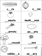Fill In Missing Letters In Vegetables Fruits And Vegetables New Fruit Preschool Activities