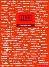 Magickal Color Red Color Meanings Color Healing Red Color Meaning