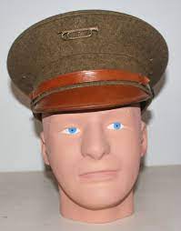 Us M1910 Enlisted Man S Visor Hat With Bugler Cap Devise Visor Hats Military Uniform Hats