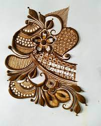 Amazing peacock mehndi design ideas for armband. Dubai Style Khafif Mehndi Design Patches Simple Mehndi Design