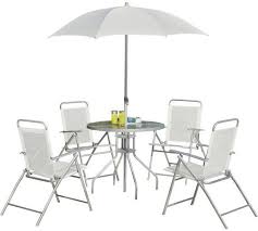 Buy Argos Home 4 Seater Metal Patio Set Silver Patio Sets Argos Patio Furniture Sets Garden Table And Chairs Patio Set