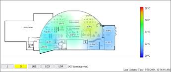 Temperature Heatmap on Library Floor Plans | HKUST Library