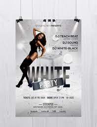 Photoshop psd black and white flyer. White Party Is A Free Elegant Psd Photoshop Flyer Template To Download Psd Flyer Is Fully Ed Photoshop Flyer Template Psd Flyer Templates Free Flyer Templates