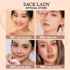 SACE LADY Lasting Waterproof Face Powder Matte Flawless Oil Control Compact  Powder Foundation Waterproof Matte Face Powd