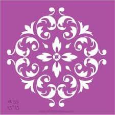 Servilletas A Algo Mas Stencil Moldes Para Alfombras Plantilla De Damasco Plantillas Para Estarcido