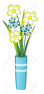 Simply place the vase in the ground. Flowers In A Blue Vase Royalty Free Cliparts Vectors And Stock Illustration Image 4462585
