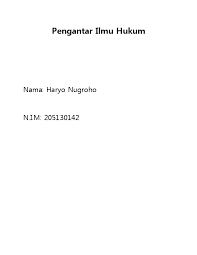 Pajak yang di bebankan kepada penduduk yang penghasilannnya dari dalam negeri maupun di. Doc Pengantar Ilmu Hukum Haryo Nugroho Academia Edu