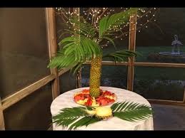 Think of it as a way to add a little tropical flare to your holiday decor. Pineapple Palm Tree Fruit Tray Youtube