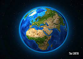 Blue marble, die erde als blauer planet, aufgenommen von apollo 17 am 7. 3d Postcard The Earth The Blue Planet La Terre Die Erde