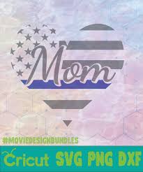 Download Police Mom Heart The Thin Blue Line Mother Day Logo Svg Png Dxf Movie Design Bundles