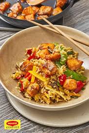 Teriyaki Lachs Mit Gemuse Reis Pfanne Rezept In 2020 Lachs Mit Gemuse Lachs Rezepte Pfanne Und Lachs Gerichte