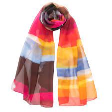 Floral burst silk square scarf $79.50. Women S Long Scarves Oblong 100 Made In Italy