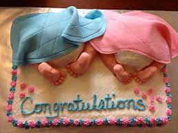 My Little Corner Twin Baby Shower Cake Twins Baby Shower Baby Shower Cakes