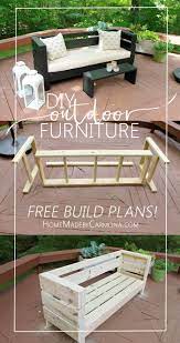 Outdoor Furniture Build Plans Home Made By Carmona Diy Outdoor Furniture Outdoor Furniture Decor Diy Patio Furniture