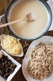 Chicken And Mushrooms With Bechamel Sauce Recipe Bechamel Sauce Chicken Recipes Casserole Bechamel