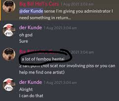 Ah yes, bribing the server owner with femboy hentai for admin. :  r/SuddenlyGay