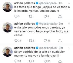 Adrián pallares y jorge rial. Luego De Que Hackearan Su Cuenta De Twitter Adrian Pallares Ira Hasta Las Ultimas Consecuencias En La Justicia Infobae