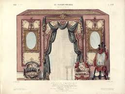 Boudoir Fantaisie Modele De La Maison F Boller Ornements De La Maison Roussel Laverlochere Fantasy Boudoir Mo Drapery Designs Floral Print Chair Prints