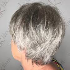 A short hairstyle on a woman is unexpected and shows off her facial. 65 Gorgeous Hairstyles For Gray Hair