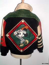 Rare Jeff Hamilton Disney Mickey Mouse Baseball Diamond Leather Jacket S Mickey Mouse Disney Outfits Disney Mickey Mouse