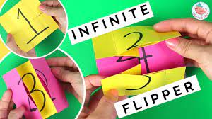 If you flick it straight, the card may flick the wrong direction. Infinite Flipper How To Fold An Endless Flipping Card Paper Toys Tutorial Youtube
