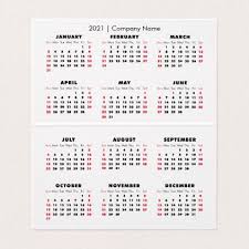 Simple Modern 2021 Calendar Company Name Business Card Zazzle Com In 2020 Folded Business Cards Business Cards Simple Company Business Cards