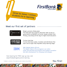 Deposit cash or checks at our atms 24/7. To Foster Continuous Learning Firstbank Launches E Learning Initiative In Collaboration With Robert John Ibm Curious Learning Bellanaija
