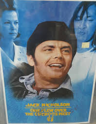 FULL SIZE MOVIE POSTER 'One Flew Over the Cuckoo's Nest', *SIGNED* BY CAST  (REPRINT POSTER)