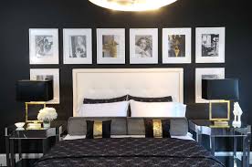 The colors blue, gold, black, grey, and white indeed made this bedroom a special place for rest and. Black White Gold Bedrooms Houzz